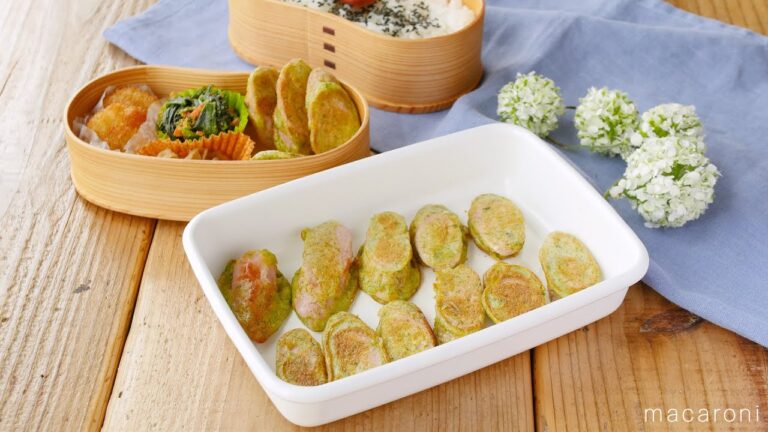 【魚肉ソーセージの青のりピカタ】魚肉ソーセージのこんな食べ方あったんだ！パパッと作れてお弁当おかずにもおすすめ♪｜macaroni（マカロニ）