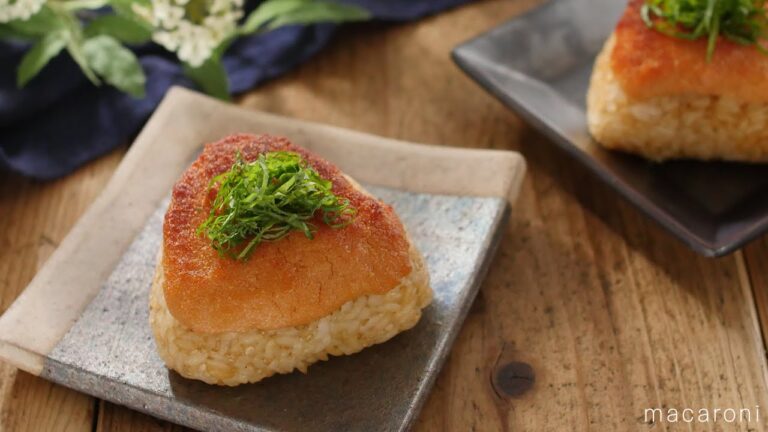 バター醤油が香ばしい。明太焼きおにぎり