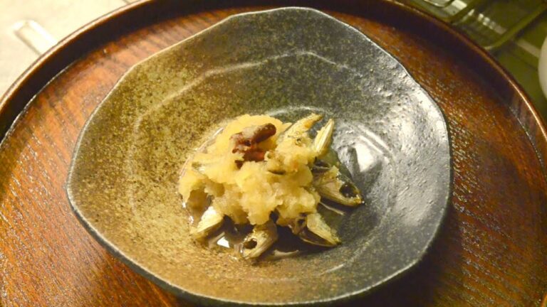 煮干しの食べ方：煮干しの南蛮おろしの作り方　　How to make fried dry sardines with grated daikon