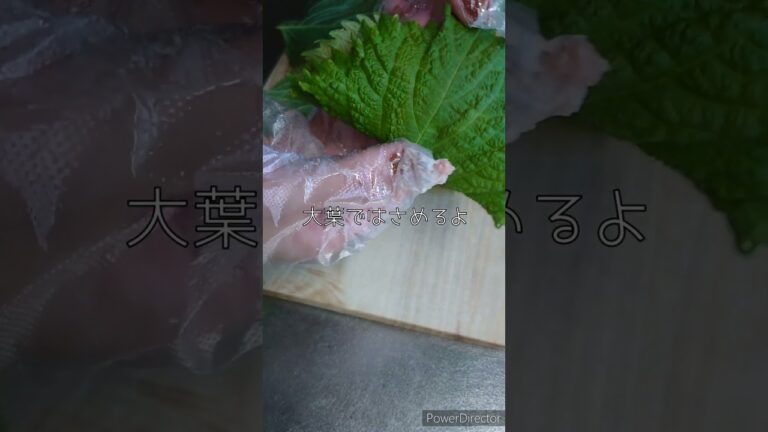 【簡単料理♡】大葉とひき肉♪#shorts