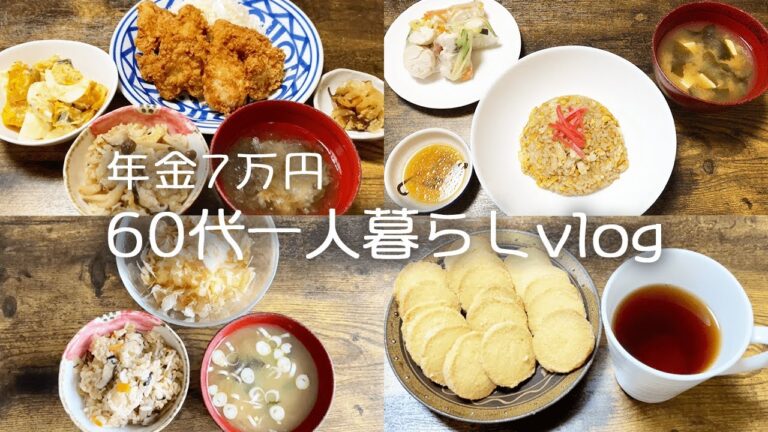 【65歳一人暮らし】食費1ヶ月1万円生活/【What I eat in a week】Healthy Japanese home cooking dinner recipe #142