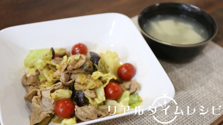 15分で2品「野菜たっぷり豚味噌炒め」「豆とたけのこのスープ」を神田依理子さん（料理研究家）が実演♪15分で2品リアルタイムレシピPART12-2日目