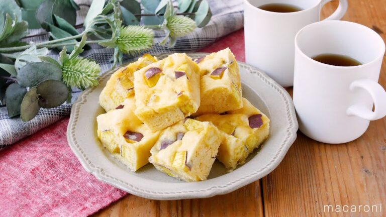 【さつまいも蒸しパン】蒸し器不要！レンジで作る！朝ごはんやおやつにもぴったり♪｜macaroni（マカロニ）