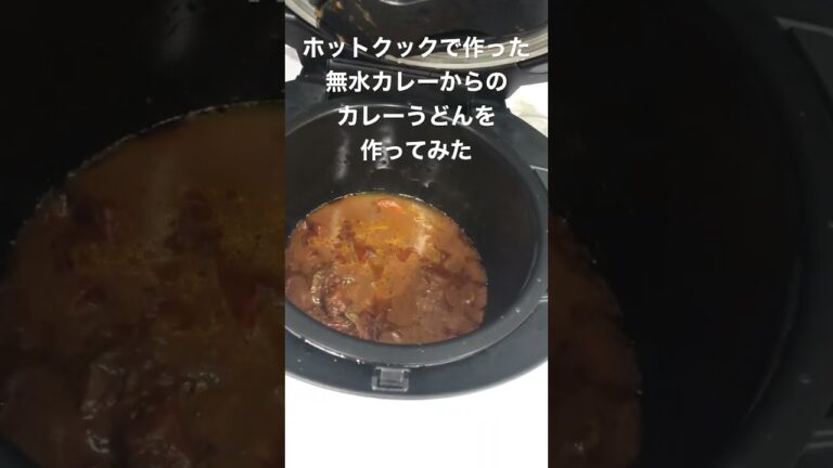 ホットクックでカレーうどんを作ってみた