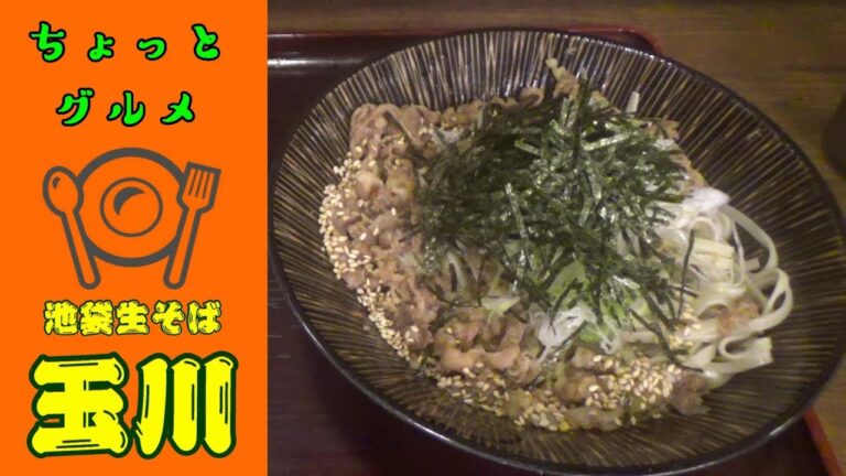 池袋生そば玉川　肉つけそば　～ちょっとグルメ～