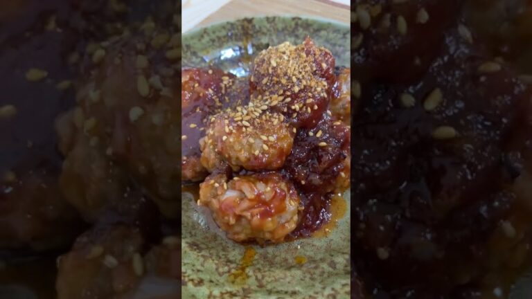 【簡単パパ飯】コウケンテツ先生のお手軽肉団子作ってみた。#shorts