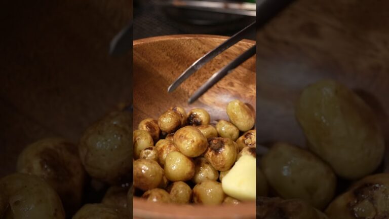 ミニじゃがいもが最高のつまみでうますぎる【七輪】 #bbq #飯テロ