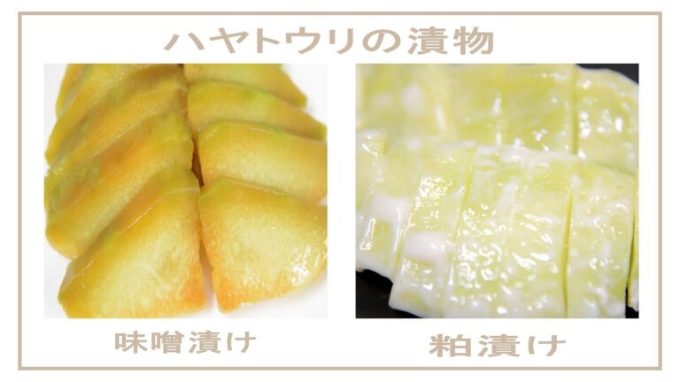 隼人瓜の味噌漬けと粕漬けの作り方