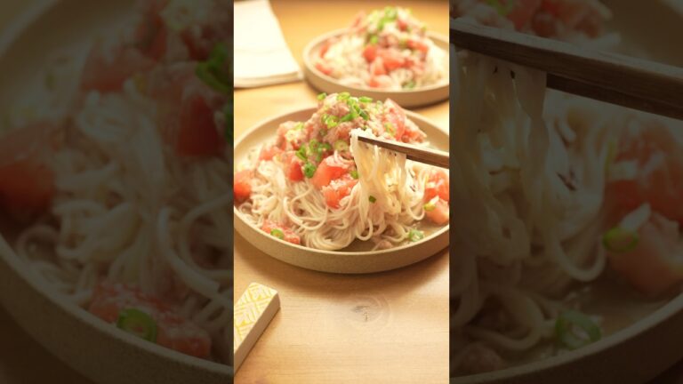 ひとくちで笑顔になる『トマトツナ素麺』 #簡単レシピ #簡単ごはん #晩ごはん