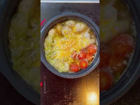 【男料理】チーズ鶏団子鍋#shorts