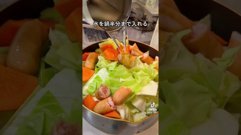 10万回再生⁉️1番簡単なポトフの作り方｜how to make pot-au-feu #ショート #shorts #ライフハック #lifehacks #簡単レシピ
