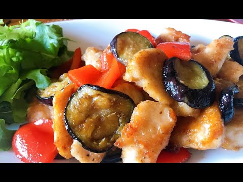 鶏むね肉となすパプリカの照り焼き【人気料理研究家が教える】【今日使える簡単レシピ】