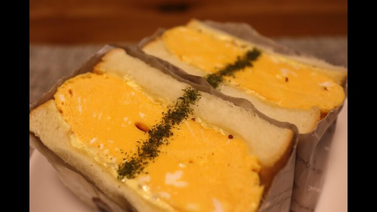 【喫茶店の定番】レンジで作る関西風厚焼き卵サンド