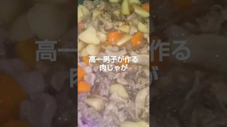 最強の肉じゃが#おすすめ #料理 #高一男子