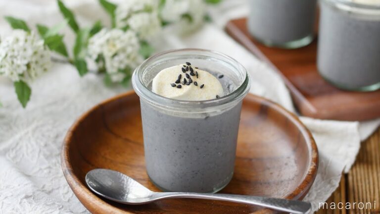 ひんやりスイーツ部「豆乳黒ごまプリン」のレシピ・作り方