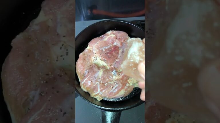 鶏肉とほうれん草のソテー作ってみた　#shorts