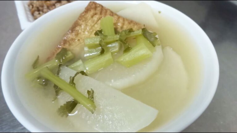 【料理・Cooking】丸ごと厚揚げ豆腐と大根＆シジミの味噌汁【おまけ付き】