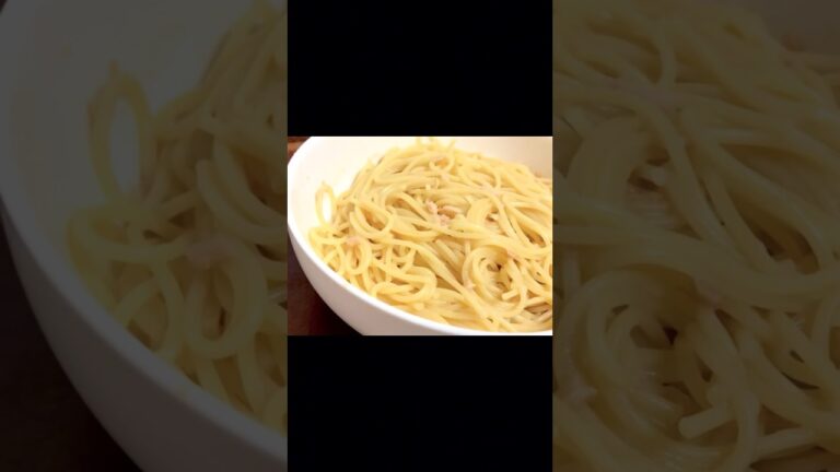 レンジでできる和風ツナパスタ【一人暮らしの簡単レシピ】#shorts