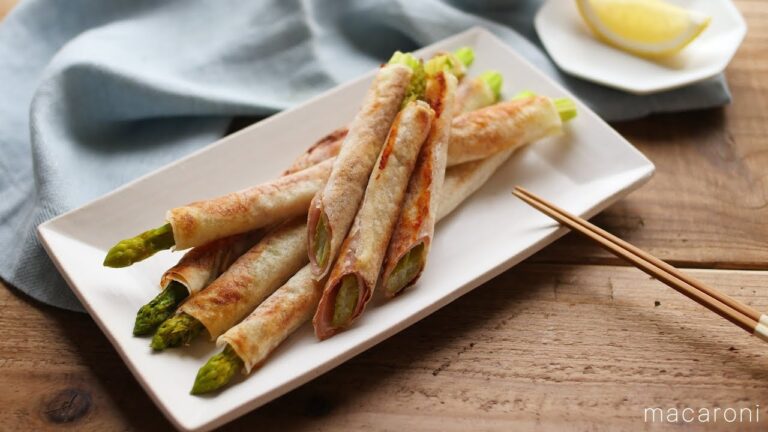 まるごとパリポリ！アスパラガス と 生ハム の スティック春巻き の レシピ 作り置き