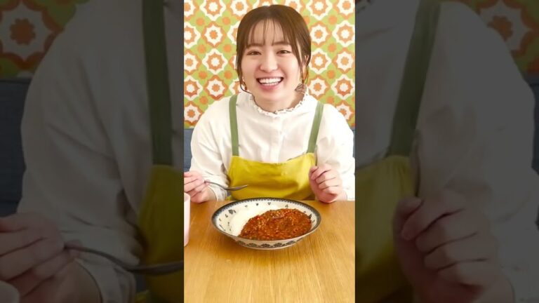 ピーマンとひき肉だけで絶品カレー！！#shorts