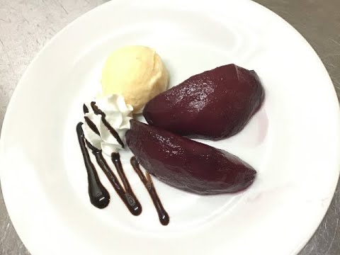 簡単本格人気コンポート（洋梨赤ワインコンポート）レシピ・作り方(オンライン料理教室)