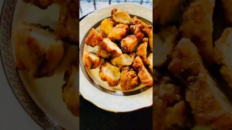 鶏の唐揚げ揚げすぎたので変則親子丼にした【100kg】まかない飯  #shorts