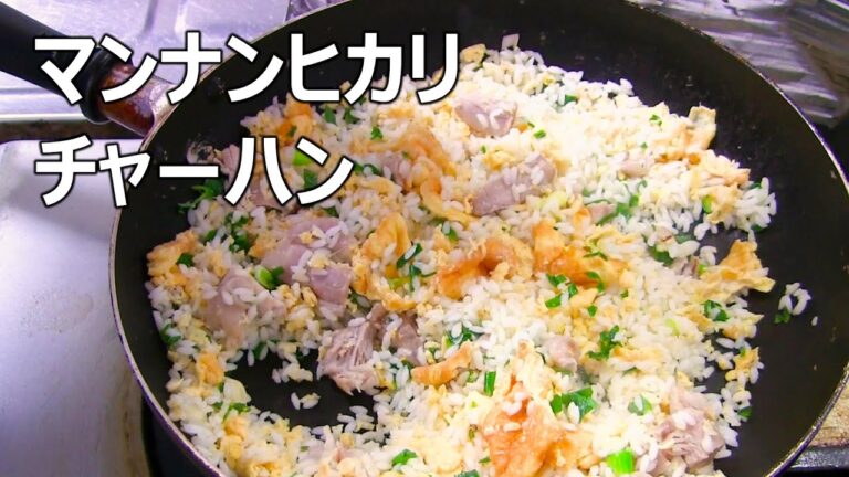 マンナンヒカリだけで炊いた低カロリーなパラパラチャーハン