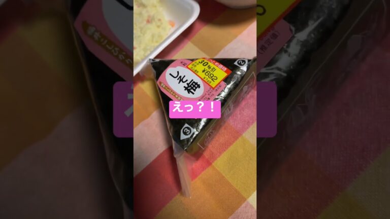 100円だと思って買った『しそ梅おにぎり』
