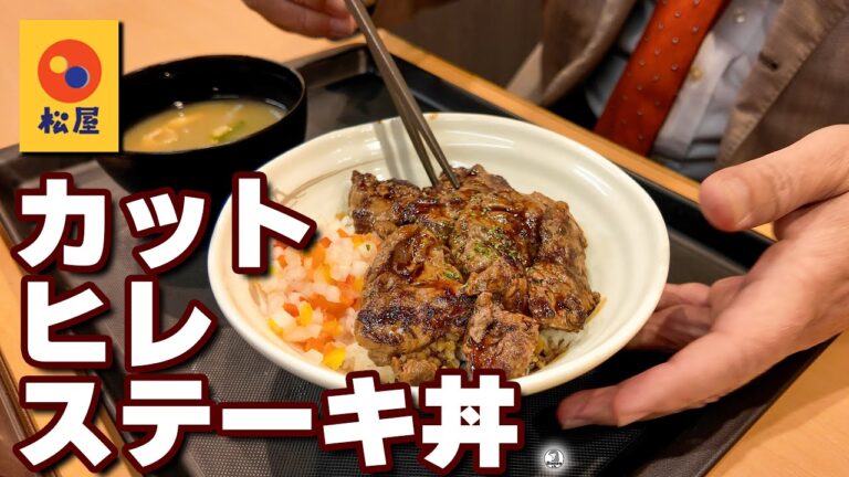 松屋 カットヒレステーキ丼