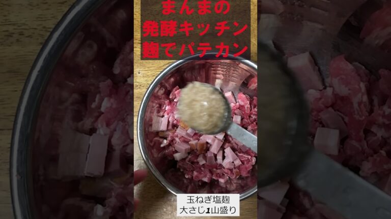 【麹でパテ・カン】【玉ねぎ塩麹使用】家庭で簡単フランス料理風、おせち料理にも(保存OK)、クリスマスにもばえておしゃれ。味付けたったこれだけ‼#shorts #pork #meet