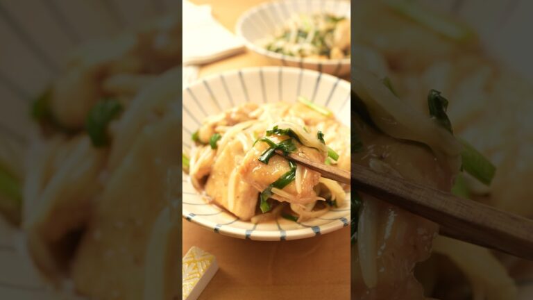 彼のハートを射止めた！レバニラ風な味付け【鶏むねのニラ炒め】の作り方 #レシピ #晩ごはん #夜ごはん