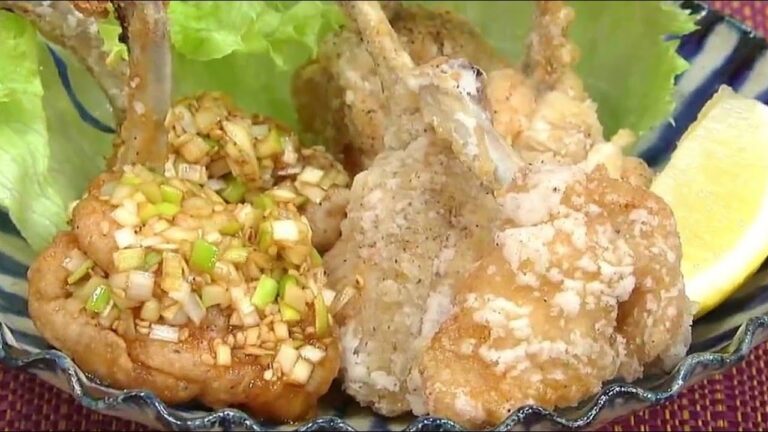 手羽先のから揚げ  ネギダレ ＆ 味噌ダレ