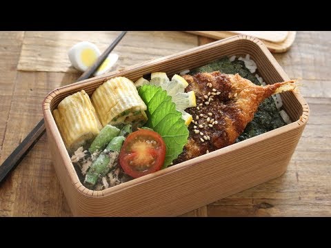 【お弁当作り】冷凍食品を使って３品弁当bento海苔弁当＃526
