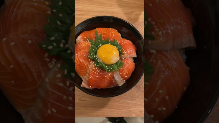 簡単に作れるサーモン丼 #Shorts