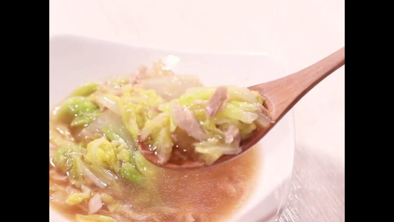 ツナ缶と白菜のスープ