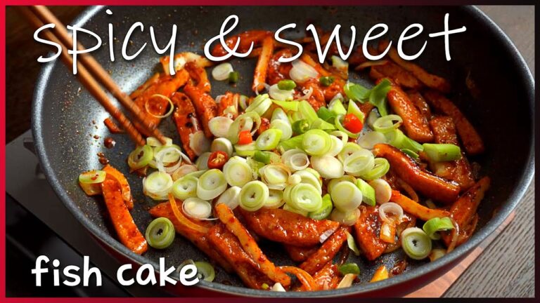 甘辛いさつま揚げのレシピ。簡単おかず。韓国料理 レシピ。[Korean food recipe]