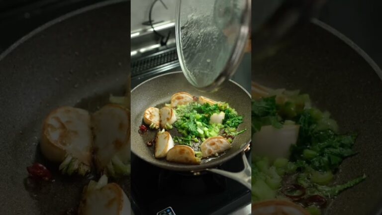 【冬のおすすめ】焼きかぶペペロンチーノの作り方 [パスタレシピはBINANPASTA] #shorts