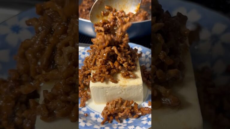 ひき肉です！の、肉味噌です！をかけた、お豆腐です！#shorts#food#cooking#asmr#料理