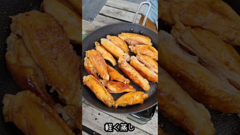 【簡単調理】焼き肉のタレに１時間漬けたスペアリブをただ焼いていく　#shorts