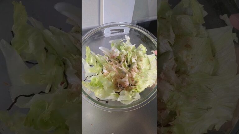 塩昆布レタス#夜食 #ズボラ飯