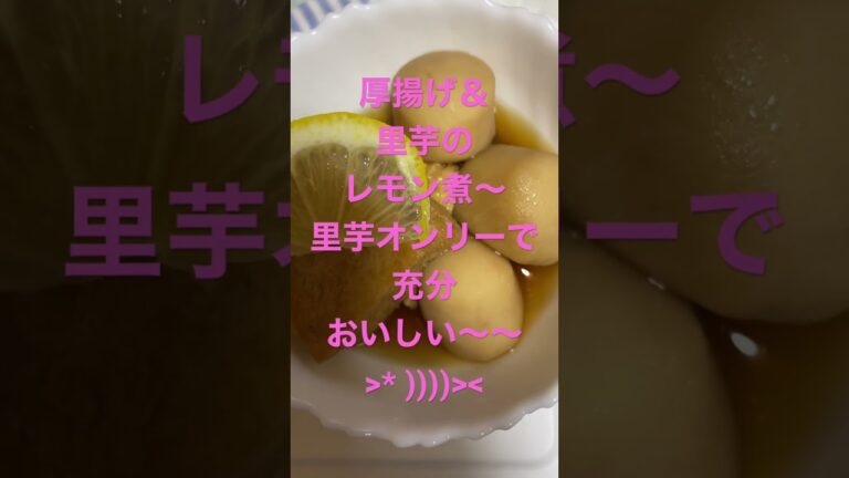 厚揚げ＆里芋のレモン煮〜〜
