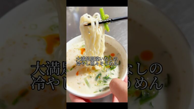 暑い夏にぴったり冷やし坦々そうめん