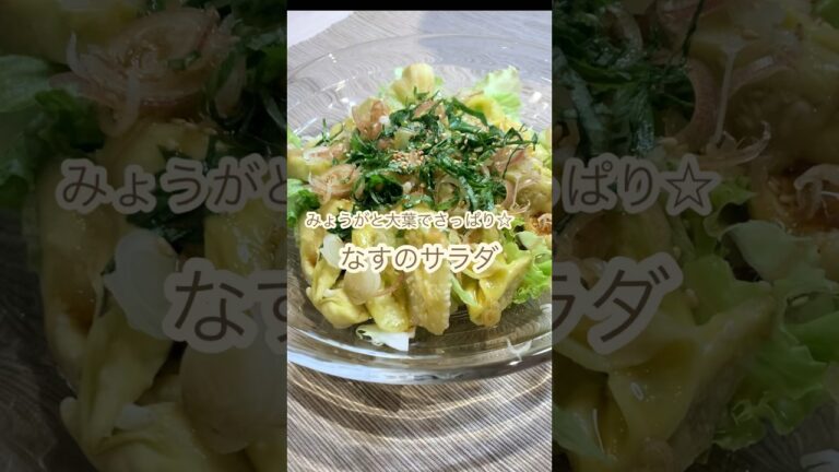 とろ〜り♪さっぱりなすのサラダ#shorts#なすレシピ #なす料理