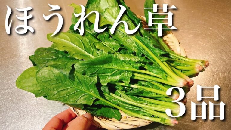 【クリスマスに作りたい】ほうれん草を使った簡単おつまみ3品～Spinach simple recipe～