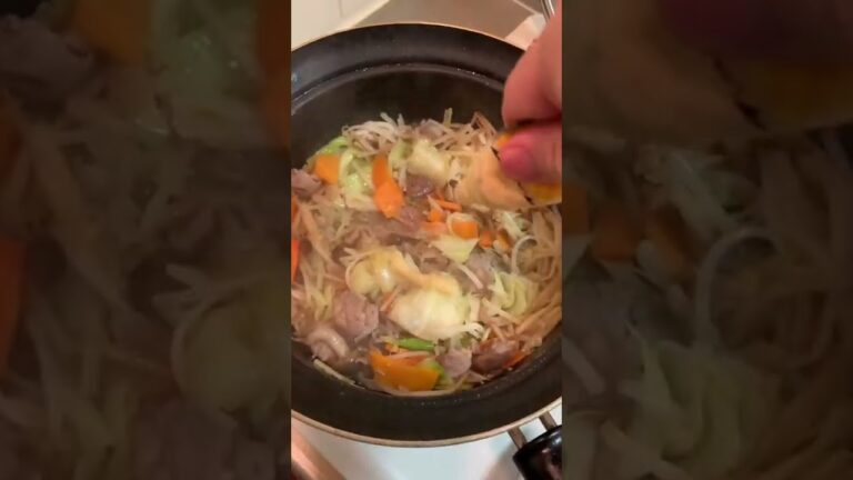 【お鍋ひとつで簡単】パック野菜で手抜き豚汁！仕事後でも作りやすいなりね🦖#shorts