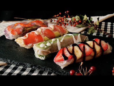 【どれから食べるか迷っちゃう！】カラフル生春巻き