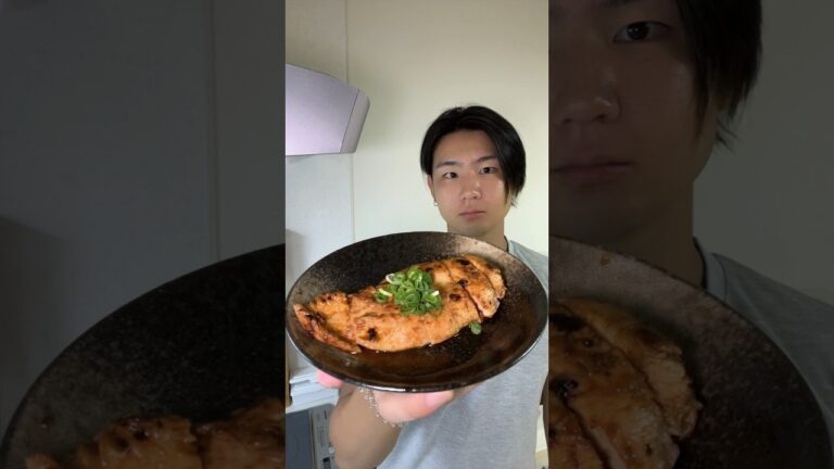 【鶏むね肉】柚子胡椒ステーキ！#shorts #自炊 #ダイエットレシピ