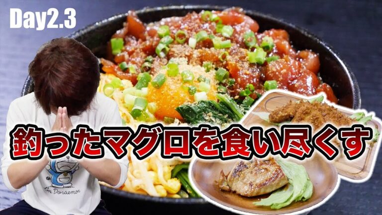 【マグロ生活2】生ユッケ、ステーキ、初めての加熱料理、減らないマグロ。
