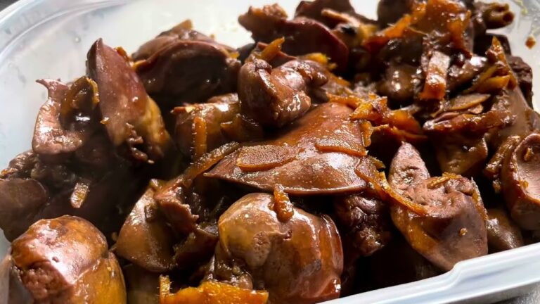 （ある日の作り置き）久しぶりの鶏肝甘辛煮です