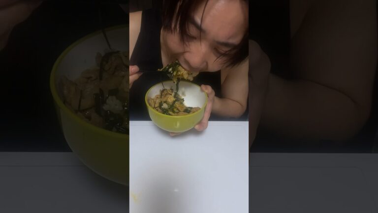 レンジだけで作る【スタミナ丼】　#shorts